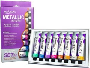 Mont Marte Metallic Acrylic Paint Set - Image 3