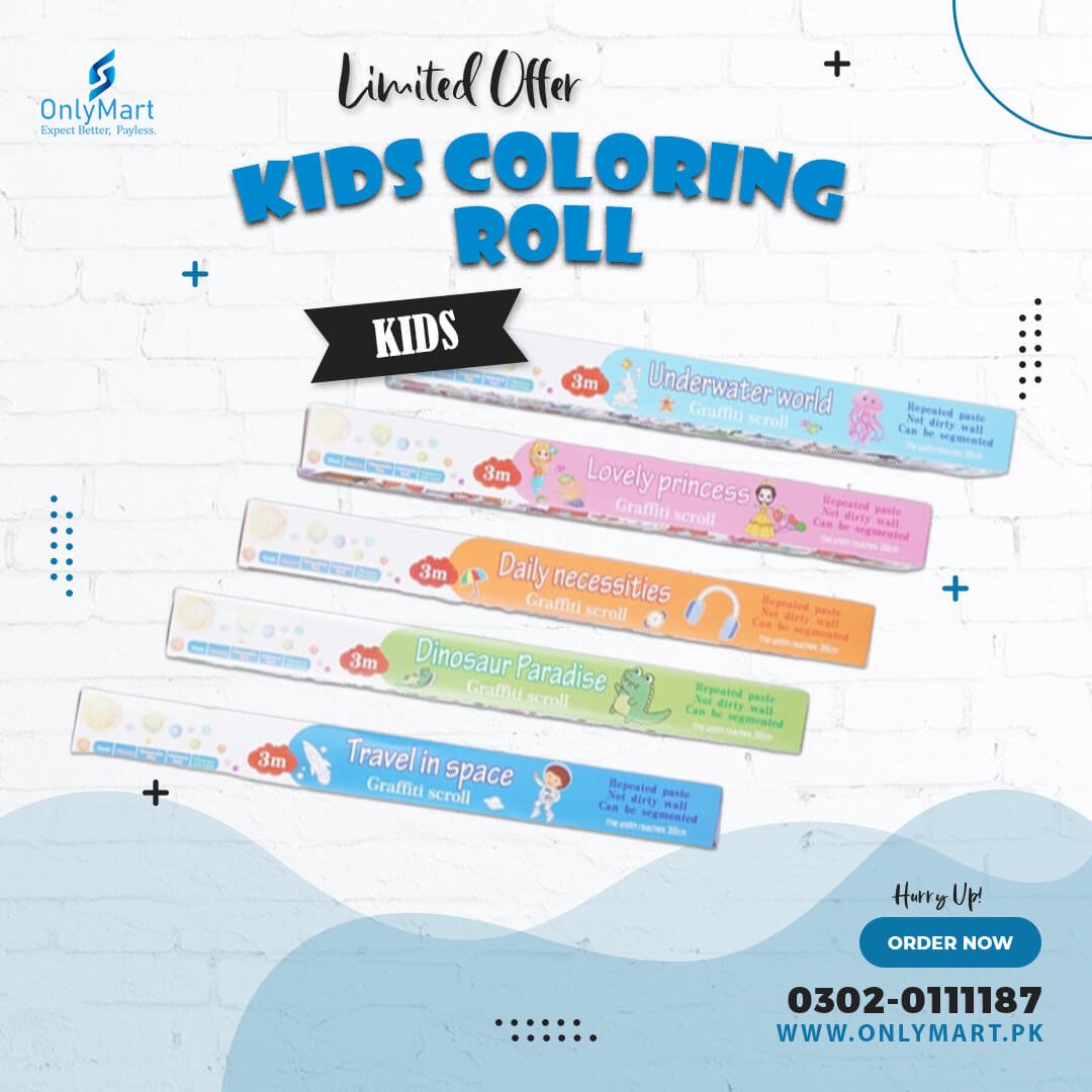 Drawing Paper Roll for Children, 3M Colouring Roll for Kids