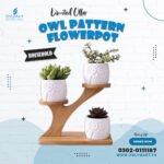 Owl Pattern Flowerpot