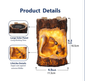Solar Squirrel Stake Light - Image 5