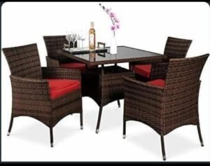 Rattan Garden Chairs Set - Image 3