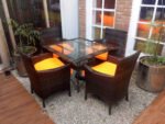 Rattan Garden Chairs Set - Image 8