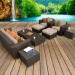 Rattan Outdoor Sofa Set - Image 6