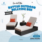 Rattan Outdoor Relaxing Bed