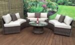 Rattan Round Shape Sofa Set - Image 2