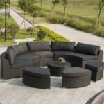 Rattan Round Shape Sofa Set - Image 3