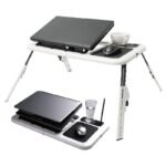 Multi-Function Folding Laptop Desk Bed Table With Cooling Fans - Image 5