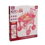 33Pcs Vibrant and Exciting Kitchen Tableware Toy Cart - Image 4