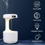 Anti-Gravity Cool Mist Humidifier With Clock & Aroma Diffuser - Image 3