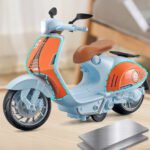 Mini Retro Diecast Model Motorcycle - Image 5