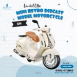 Mini Retro Diecast Model Motorcycle