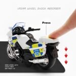 1:14 Friction Powered Police Toy Motorbike for Kids - Image 2