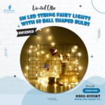 5M LED String Fairy Lights With 50 Ball Shaped Bulbs