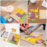 Animal Shape Wooden Puzzle Toy For Kids - Image 4