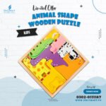 Animal Shape Wooden Puzzle Toy For Kids