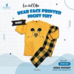 Bear Face Printed Night Suit