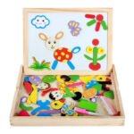 Magnetic 3D Wooden Puzzle With Drawing Board - Image 9