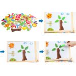 Magnetic 3D Wooden Puzzle With Drawing Board - Image 7