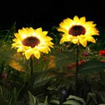 Pack Of 2 Waterproof Sunflower Solar Decorative Lights - Image 4