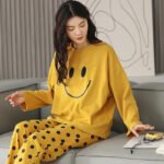Smiley Face Printed Cotton Night Suit - Image 5