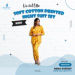 Soft Cotton Printed Night Suit Set