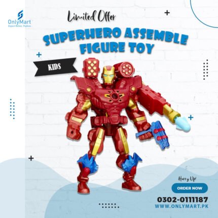 Superhero Mashers Electronic Iron Man Assemble Figure Toy