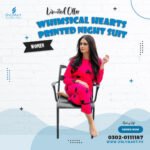 Whimsical Hearts Printed Night Suit