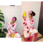 Women’s Printed Night Pajama Shirt Set - Image 3