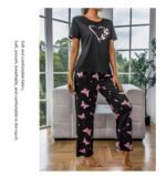 Heart Butterfly Printed Set Women’s Nightwear - Image 6