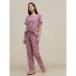 Love Sleep Printed Night Wear Set - Image 3