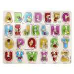Montessori Wooden Alphabets Puzzle - Image 2
