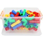 42PCS Colorful Building Pipe Blocks - Image 5