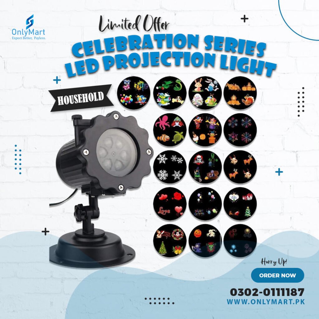 Celebration Series LED Projection Light - Only Mart - Order Now!