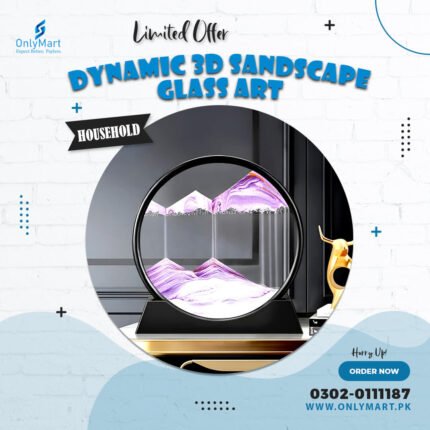 Dynamic 3D Sandscape Glass Art