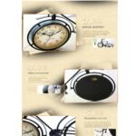 Vintage Metal Bicycle Decor Clock - Image 4