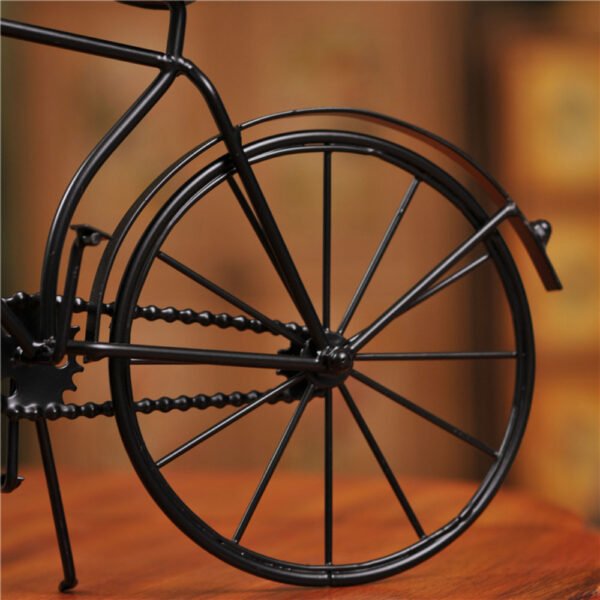 Vintage Metal Bicycle Decor Clock - Image 7