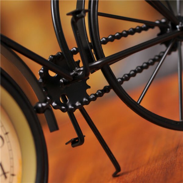 Vintage Metal Bicycle Decor Clock - Image 9