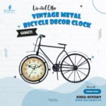 Vintage Metal Bicycle Decor Clock