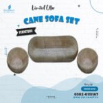 Cane Sofa Set