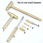 6-in-1 Mini Brass Hammer Screwdriver Set - Image 5